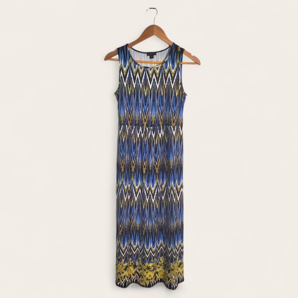 J. Jill Wearever Collection Ikat Patterned Maxi Dress, Size XSP